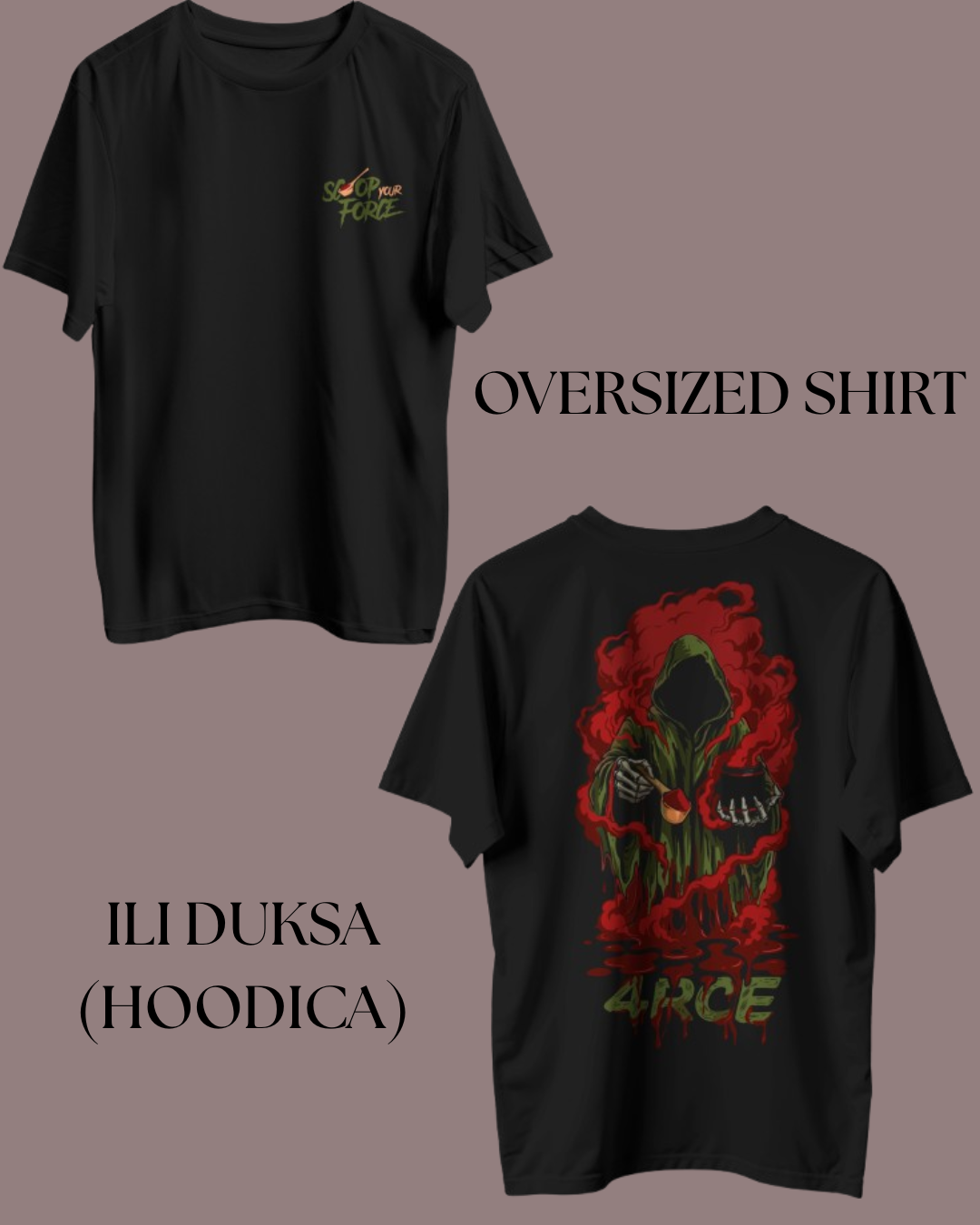 Grim Reaper - Oversized majica